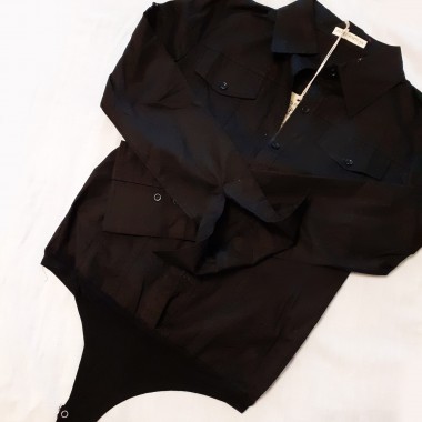 Camicia-body nero | Betty