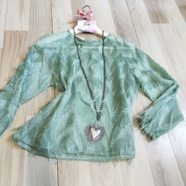 Casacca bianca sfrangiata | Serena