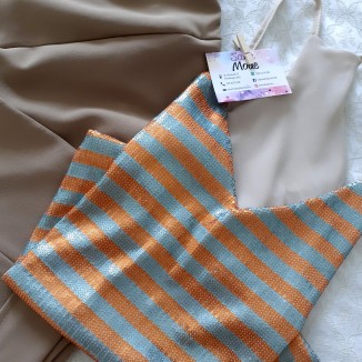 Canotta con paillette | Crystal