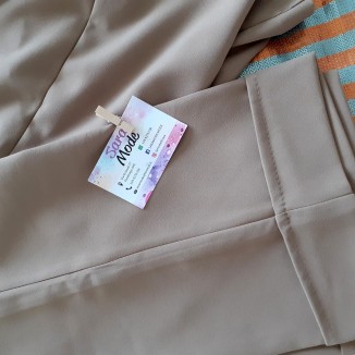 Pantalone beige a campana | Lella