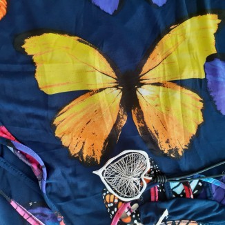 Abito lungo con farfalle | Butterfly