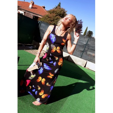 Abito lungo con farfalle | Butterfly