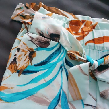 Pantaloni sigaretta stampa floreale |