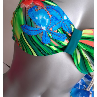 Bikini verde stampa floreale | Lillibeth