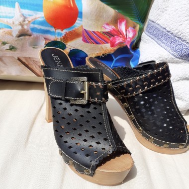 Sabot di legno con tacco | Camilla