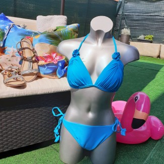 Bikini tinta unita con...