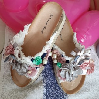 Ciabattine bianche con...