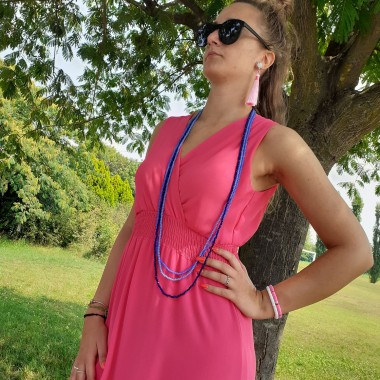 Abito lungo fucsia | Lunetta